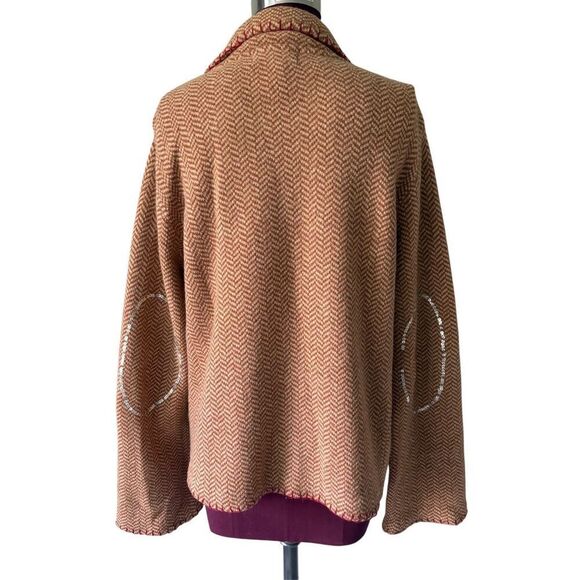 Soft Surroundings Embroidered Jewel Beaded Lambswool Angora Blazer Cardigan Size - Picture 2 of 11